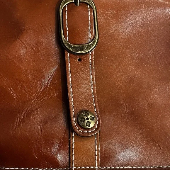 PATRICIA NASH "Venezia" Tan Leather Crossbody Purse Bag Boho Core Western Core - Picture 3 of 10